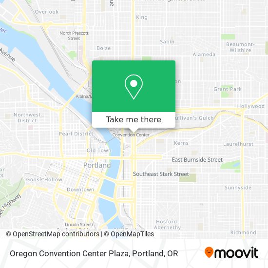 Oregon Convention Center Plaza map