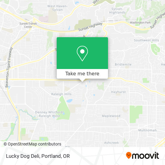 Lucky Dog Deli map