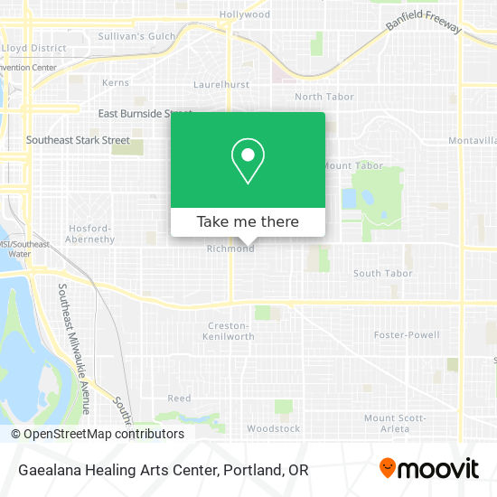 Mapa de Gaealana Healing Arts Center