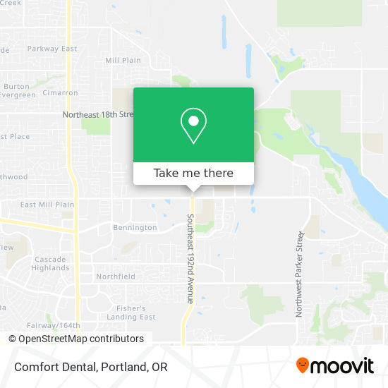 Comfort Dental map