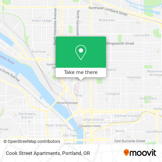 Cook Street Apartments map