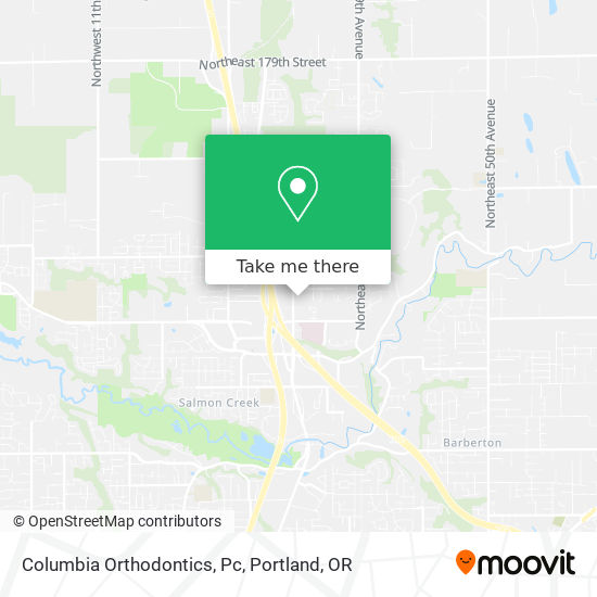 Columbia Orthodontics, Pc map