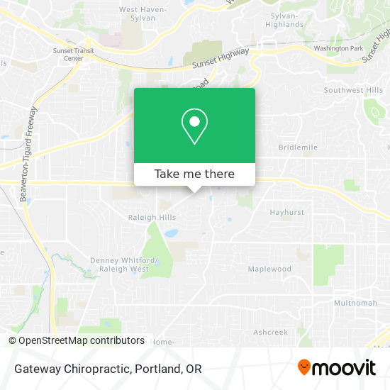 Gateway Chiropractic map