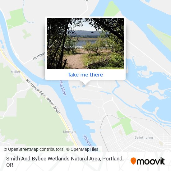 Mapa de Smith And Bybee Wetlands Natural Area