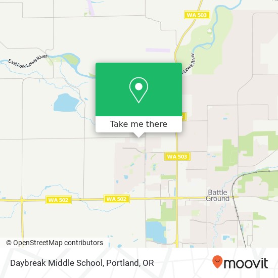 Mapa de Daybreak Middle School