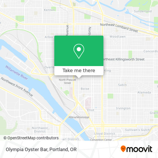 Olympia Oyster Bar map