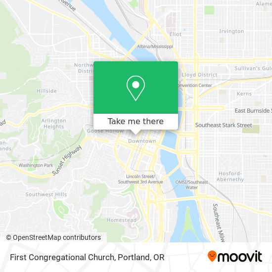 First Congregational Church map