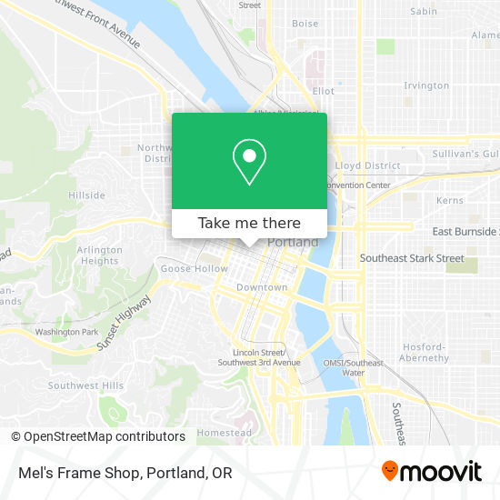 Mapa de Mel's Frame Shop