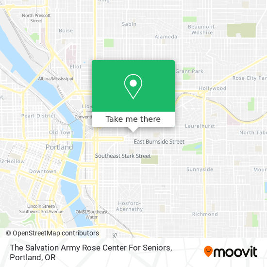 The Salvation Army Rose Center For Seniors map