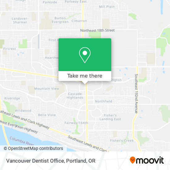 Vancouver Dentist Office map