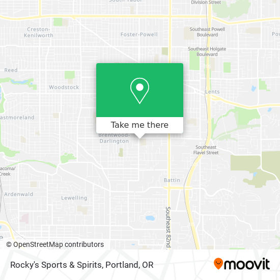 Rocky's Sports & Spirits map