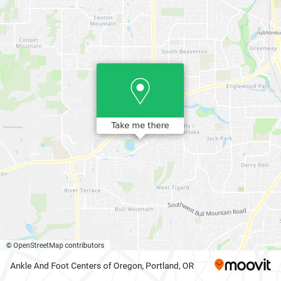 Ankle And Foot Centers of Oregon map