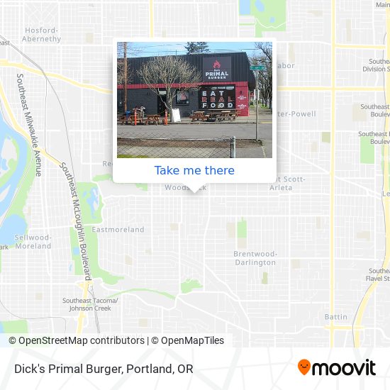 Dick's Primal Burger map