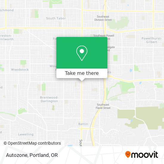 Autozone map