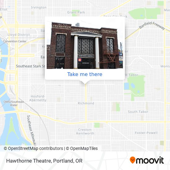 Hawthorne Theatre map