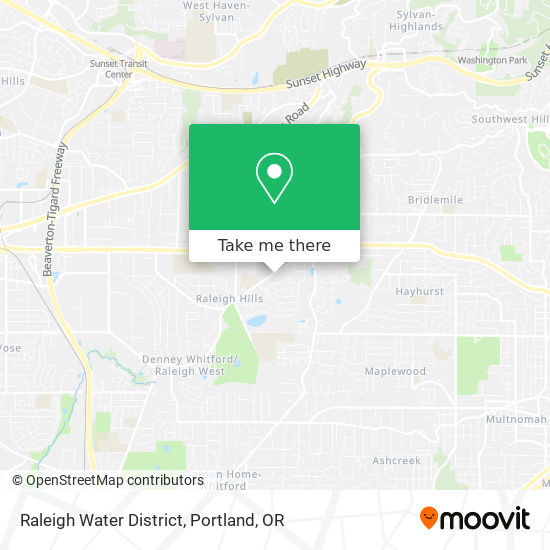 Mapa de Raleigh Water District