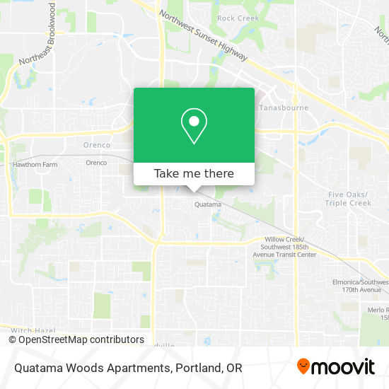 Quatama Woods Apartments map