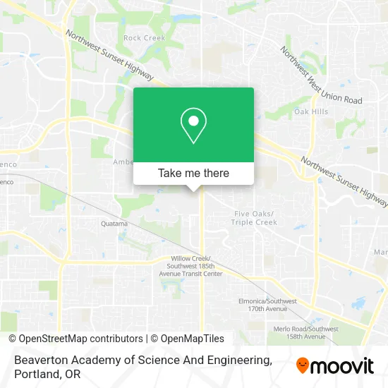 Mapa de Beaverton Academy of Science And Engineering