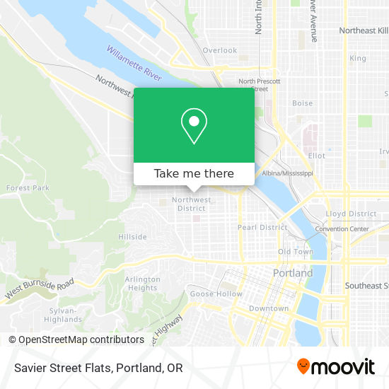 Savier Street Flats map