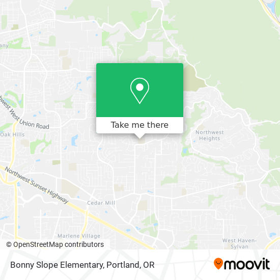 Bonny Slope Elementary map