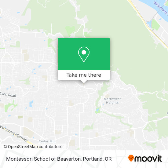 Mapa de Montessori School of Beaverton