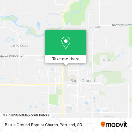 Mapa de Battle Ground Baptist Church