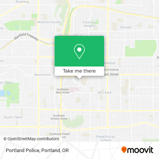 Portland Police map