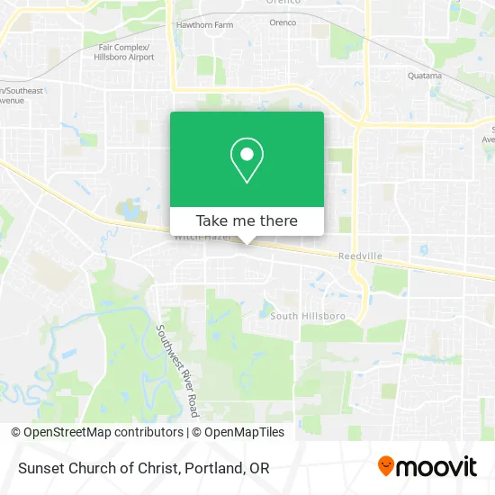 Sunset Church of Christ map