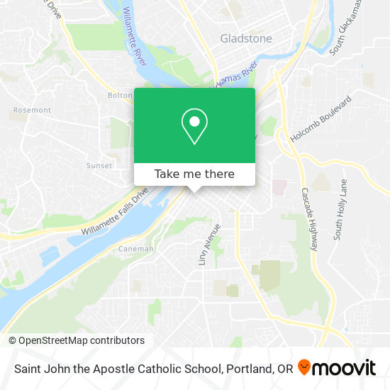 Saint John the Apostle Catholic School map