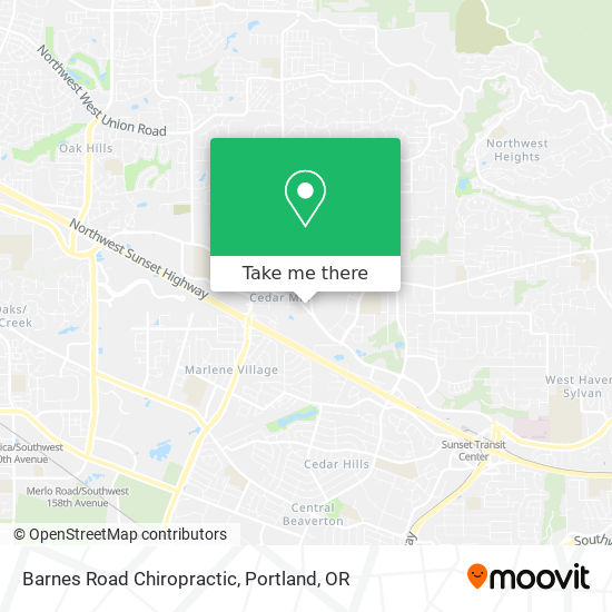 Barnes Road Chiropractic map