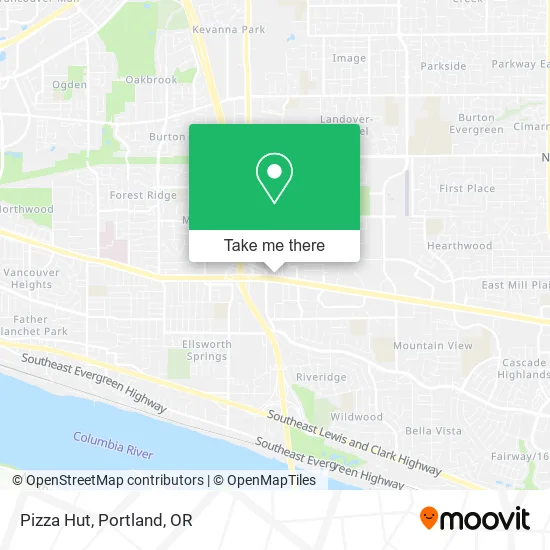 Pizza Hut map