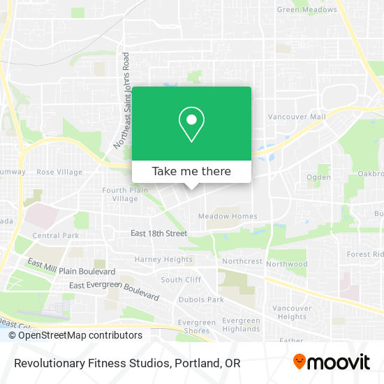 Mapa de Revolutionary Fitness Studios