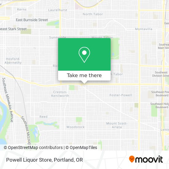 Powell Liquor Store map