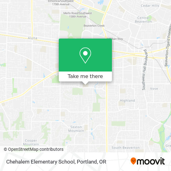 Chehalem Elementary School map