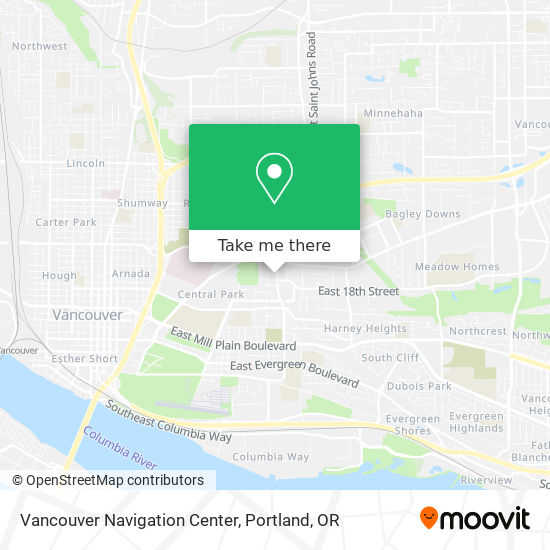 Vancouver Navigation Center map