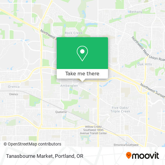 Mapa de Tanasbourne Market