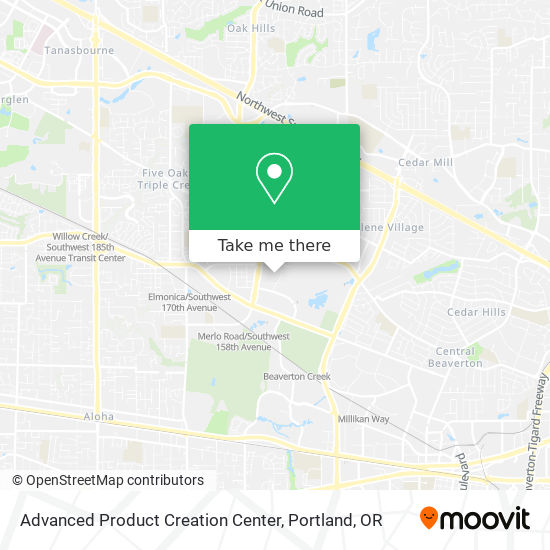 Advanced Product Creation Center map