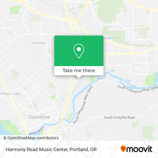 Mapa de Harmony Road Music Center