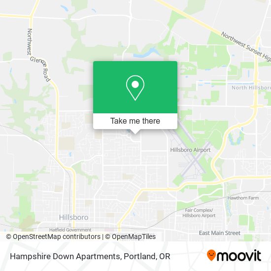 Mapa de Hampshire Down Apartments