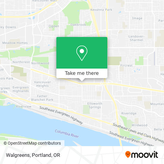 Mapa de Walgreens