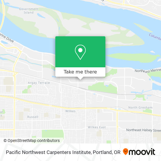Mapa de Pacific Northwest Carpenters Institute