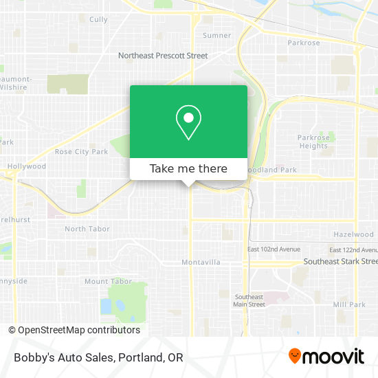 Bobby's Auto Sales map