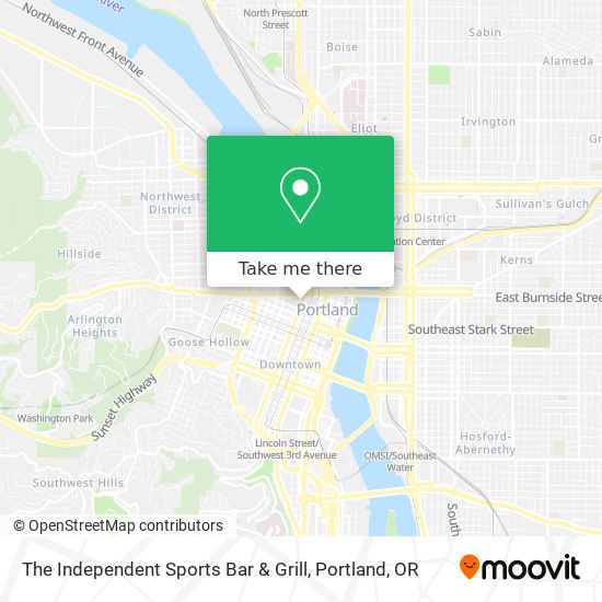 The Independent Sports Bar & Grill map