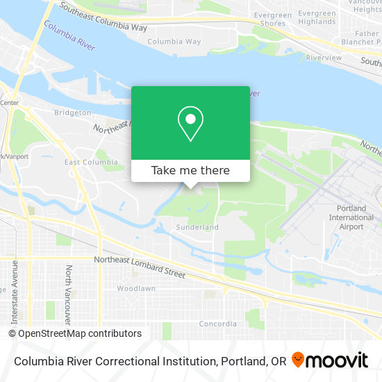Columbia River Correctional Institution map