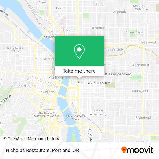 Mapa de Nicholas Restaurant