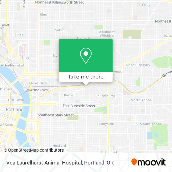 Vca Laurelhurst Animal Hospital map