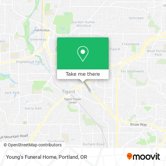 Young's Funeral Home map
