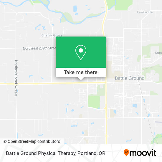 Battle Ground Physical Therapy map