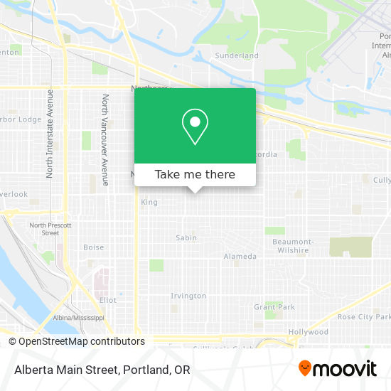 Mapa de Alberta Main Street