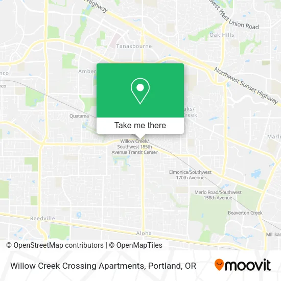 Willow Creek Crossing Apartments map